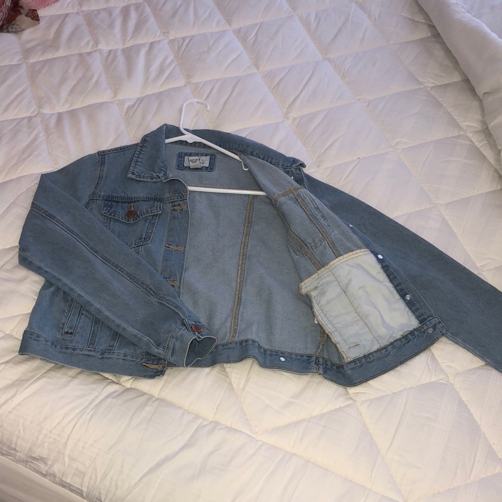 Oversized denim jean jacket